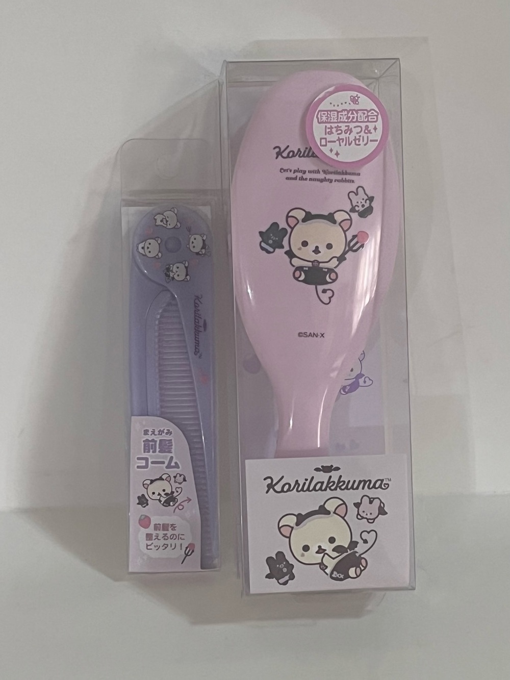 Rilakkuma “Little Devil” Series Brush and Foldable Comb Set
